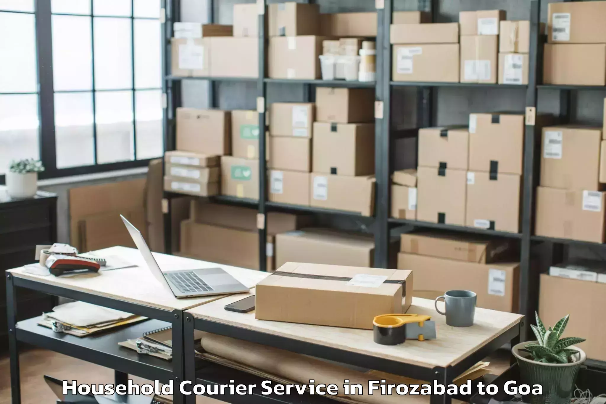 Affordable Firozabad to Quepem Household Courier